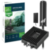 Fusion2Go OTR - Cell Phone Signal Booster for Trucks, Work Vans, Fleets, RVs and Large Vehicles booster kit with retail box